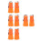 4Pièces Palmes Natation Enfants Orange Eva+pvc Confort 6