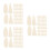 600Pcs High-Density White Sponge Wiper for Sketch Eraser and Blending 7