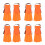 4Pièces Palmes Natation Enfants Orange Eva+pvc Confort 8