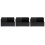 3Pcs Compact Black ABS Hair Salon Scissors Container Storage Box 6