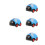 4St Kinder Pull Back Auto's, Plastic Speelgoed Met Ontwerp 5