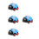 4St Kinder Pull Back Auto's, Plastic Speelgoed Met Ontwerp 4