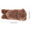 2Pièces Bracelets Snap En Peluche Marron Design Pour Fêtes 9