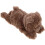 2Pièces Bracelets Snap En Peluche Marron Design Pour Fêtes 3