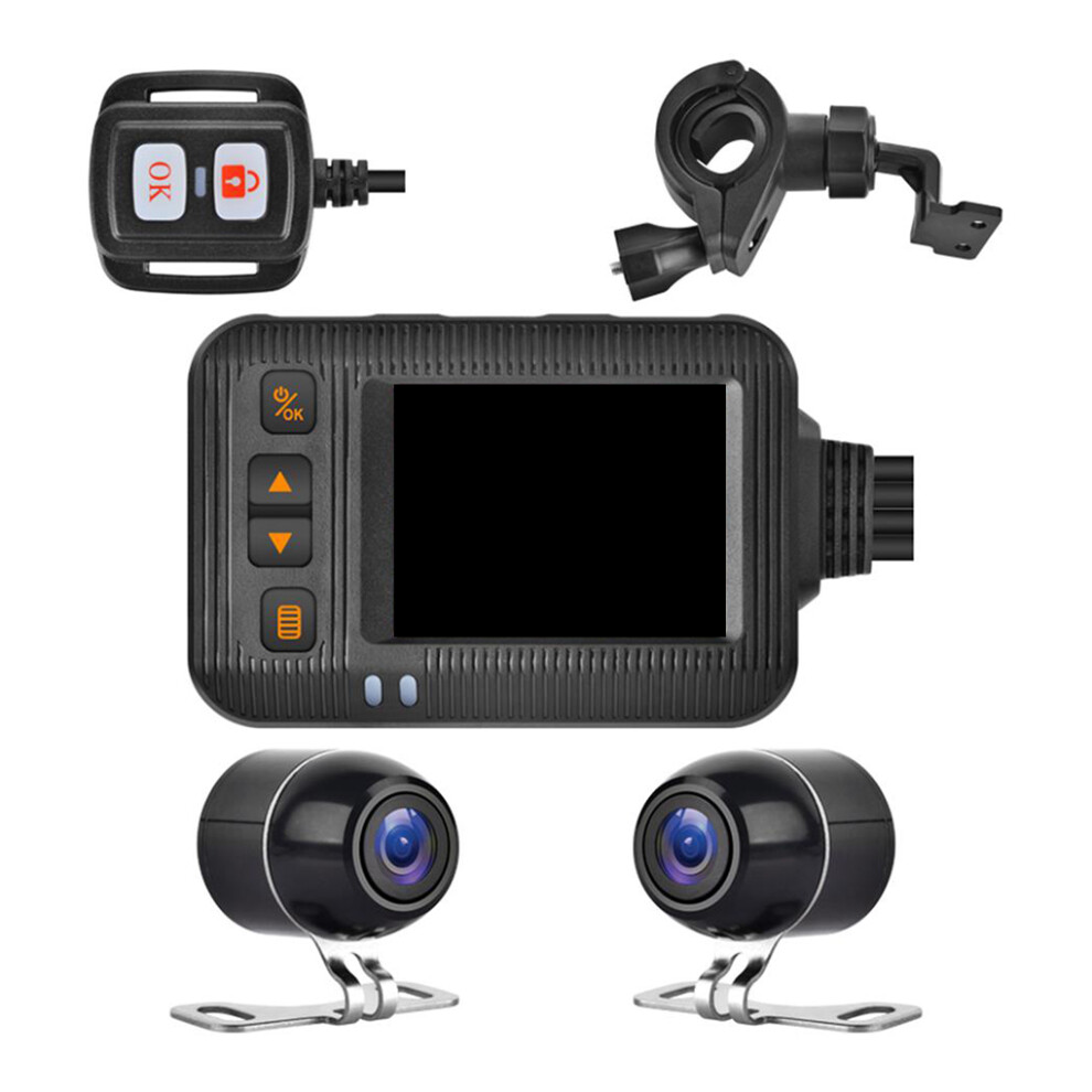 Motorcycle Dash Cam High Definition 1080P Photography Dual-Lens Camera 5759983894360