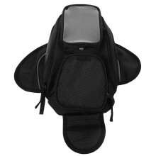 2Stk Motorrad Tanktasche Magnetisch Schwarz Stoff Große Kapazität