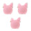 3Stk Ski Helmcover Strick Pink Mit Comic Für Kinder 8