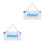 2Stk Holzschild Doppelseitig Offenes Geschlossenes 9