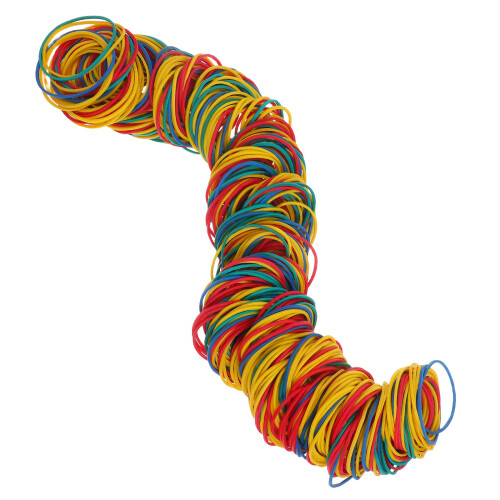 1200Stk Farbenfrohe Elastische Gummibänder Für , Haushalt & Büro 2