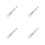4Pièces Brosse Et Spatule Silicone Douce Argentée Pour Routine 7