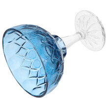 3Pièces Bols À Glace Vintage En Verre Bleu Résistant Multifonction