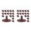 140Pièces Bases D'arbres Pour Modèles, Résistantes Réalistes Marron 10