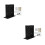 2Pièces Base Noire Support Clôture Post De Jardin Durable 4