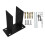 2Pièces Base Noire Support Clôture Post De Jardin Durable 2