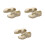 3Paires Chaussures Enfants Dorées Semelle Pour Course 9