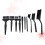 3Pcs Black Nylon Anti Static Keyboard Brushes for Electronics Cleaning 3