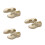 3Paires Chaussures Enfants Dorées Semelle Pour Course 4