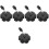 5Pièces Cache-Réservoir Noir Métal Pour Usage Domestique 6