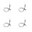 4Pièces Clips Perruques Tressées Pour Femme Usage 6
