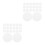 600Pièces Stabilisateurs Mousse Adhésive Double Face Bougies DIY 6