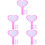 25Pièces Manoeuvrable Rose En Mousse Pour Vote Score 8