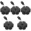 5Pièces Cache-Réservoir Noir Métal Pour Usage Domestique 5