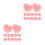 60Pièces Bouchons D'oreille Silicone Rose Protection Natation 9