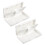 8Pièces Boîte Blanche ABS Rangement Anches Saxophone & Clarinettes 2