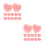60Pièces Bouchons D'oreille Silicone Rose Protection Natation 8