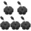5Pièces Cache-Réservoir Noir Métal Pour Usage Domestique 4