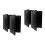 4Pièces Support PU Noir, Clipboards Compacts Pour 6