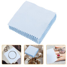 90Pièces Lingettes Douces Bleues Pour Polir Argent