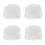 4Pièces Siège Pouf Rangement Peluches Transparent Zip Simple 3