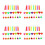96Pièces Accessoires PVC Réfléchissants Colorés Pour 4