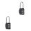2Pièces Cadenas Suspendu 4 Chiffres Noir Durable Pour 7