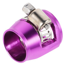 5Pièces Pinces Serrage Tuyau Eau Jardin Auto Alliage Aluminium Violet