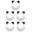 5Pièces Cache-Oreilles Motif Panda Portable Coloré 7