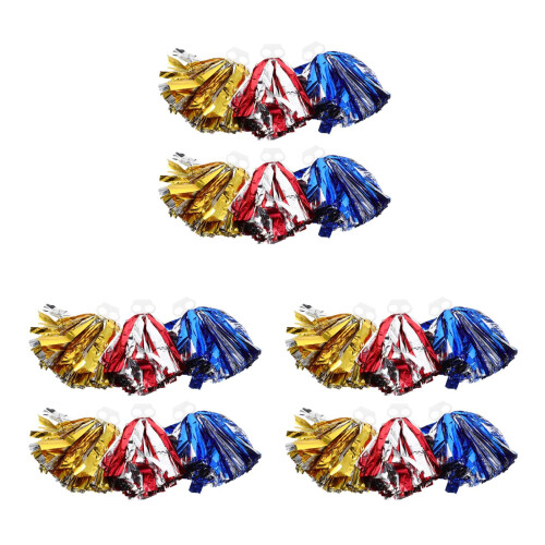 18Pièces Pompoms Cheer Platics Pour Spectacles 2