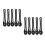 10St Multifunctionele Zwarte Plastic Kartonpons, Snelle Perforatietool 8