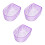 3Pièces Bols Trempage Ongles Violet Design Élégant Usage Professionnel 6