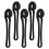 10St Multifunctionele Zwarte Plastic Kartonpons, Snelle Perforatietool 2