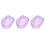 3Pièces Bols Trempage Ongles Violet Design Élégant Usage Professionnel 7