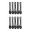 10St Multifunctionele Zwarte Plastic Kartonpons, Snelle Perforatietool 6