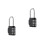 2Pièces Cadenas Suspendu 4 Chiffres Noir Durable Pour 4