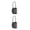 2Pièces Cadenas Suspendu 4 Chiffres Noir Durable Pour 5