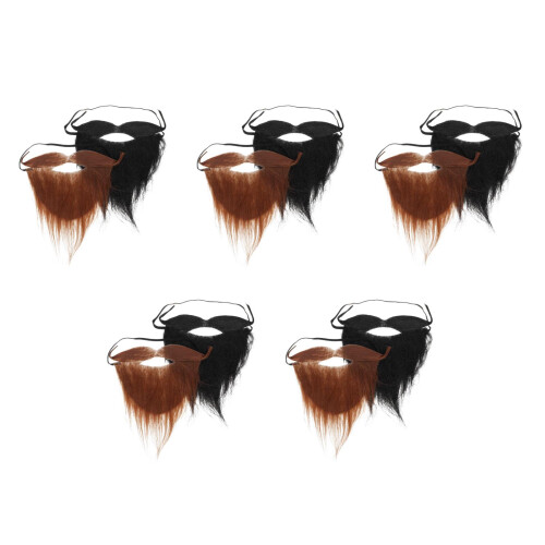 10Pièces Barbes Accessoires Costume Polyester Légeres 2