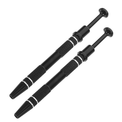 10Pièces Pinces 4-Dents Aluminium, Prise Précise Composants Noires