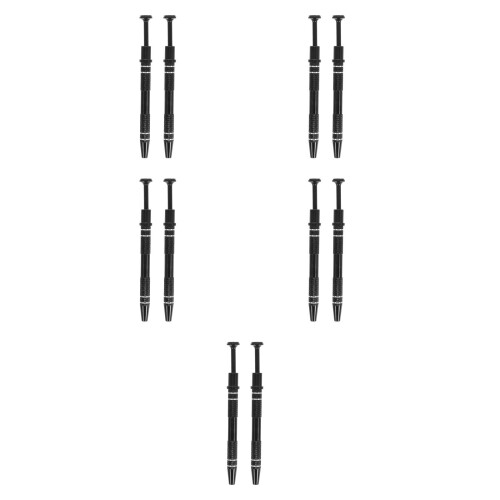 10Pièces Pinces 4-Dents Aluminium, Prise Précise Composants Noires 2