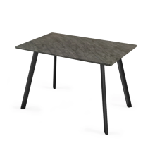 (Slate Grey ) 4-6 Person Large Dining Table with Metal Legs Kitchen Breakfast Dinner
