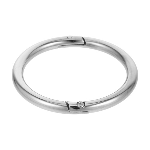 5Pcs Reusable Silver Cattle Nose Rings Durable Carbon Steel Farm Tools